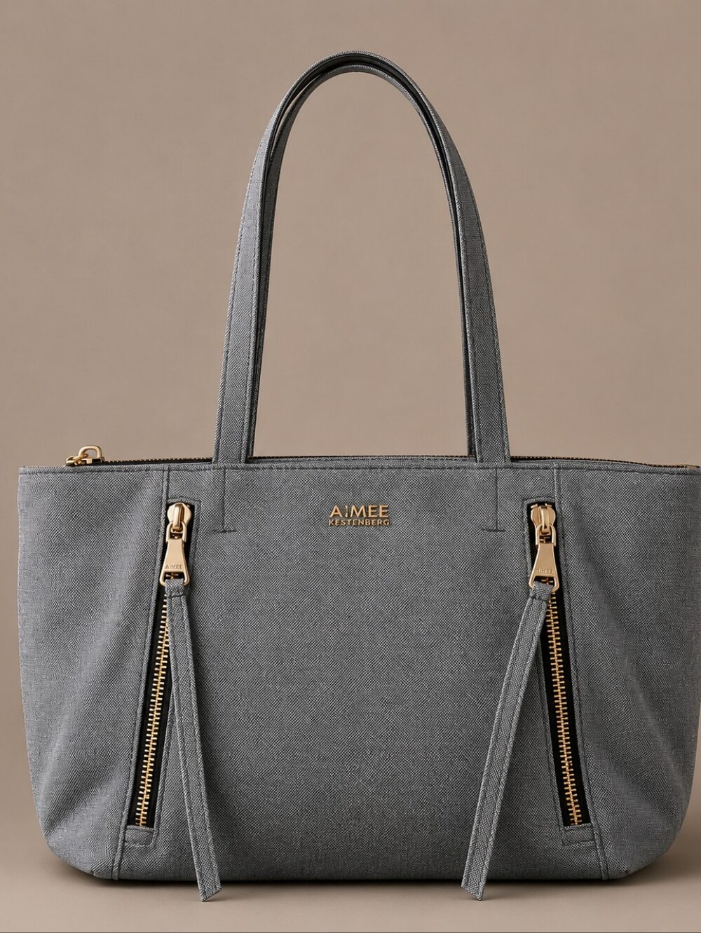 Aimee Kestenberg Denim Tote with Zipper Accents